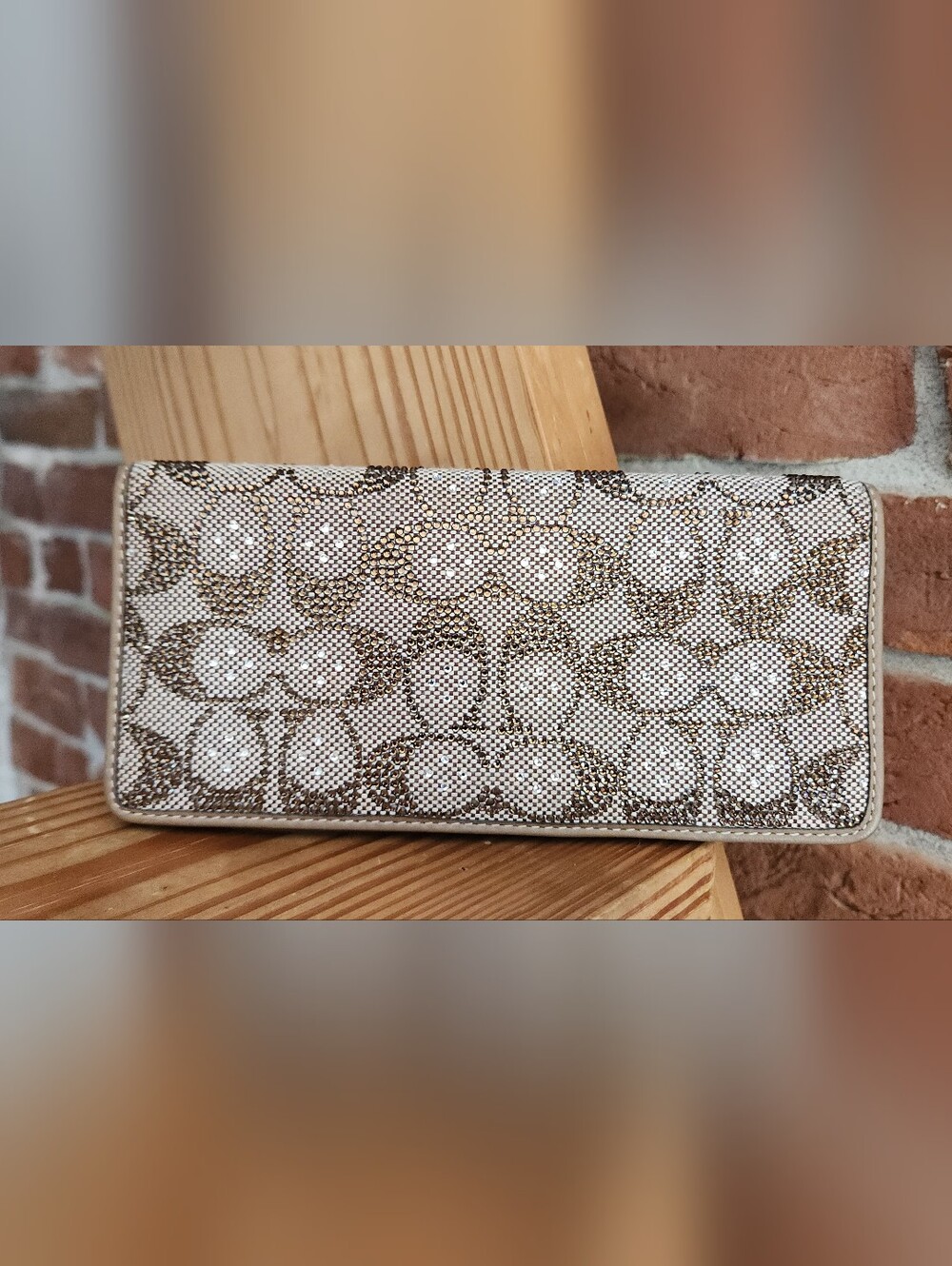 Crystal Signature Jacquard Essential Slim Wallet
